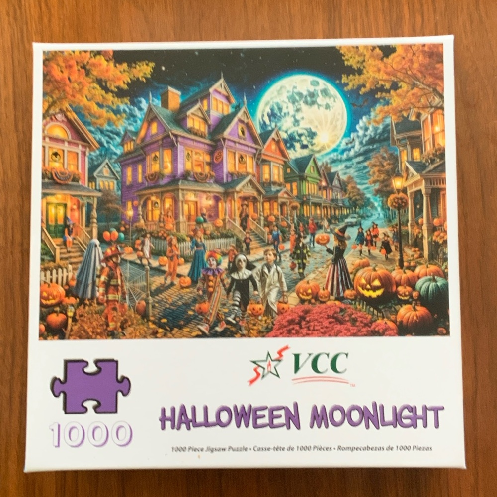 Halloween Moonlight Puzzle - 1000 Pieces colorful challenge